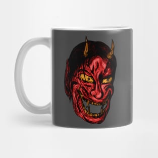 REd demon Mask Mug